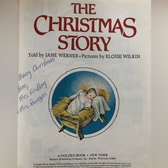 Vintage The Christmas Story , Little Golden Book - Picture 4 of 5